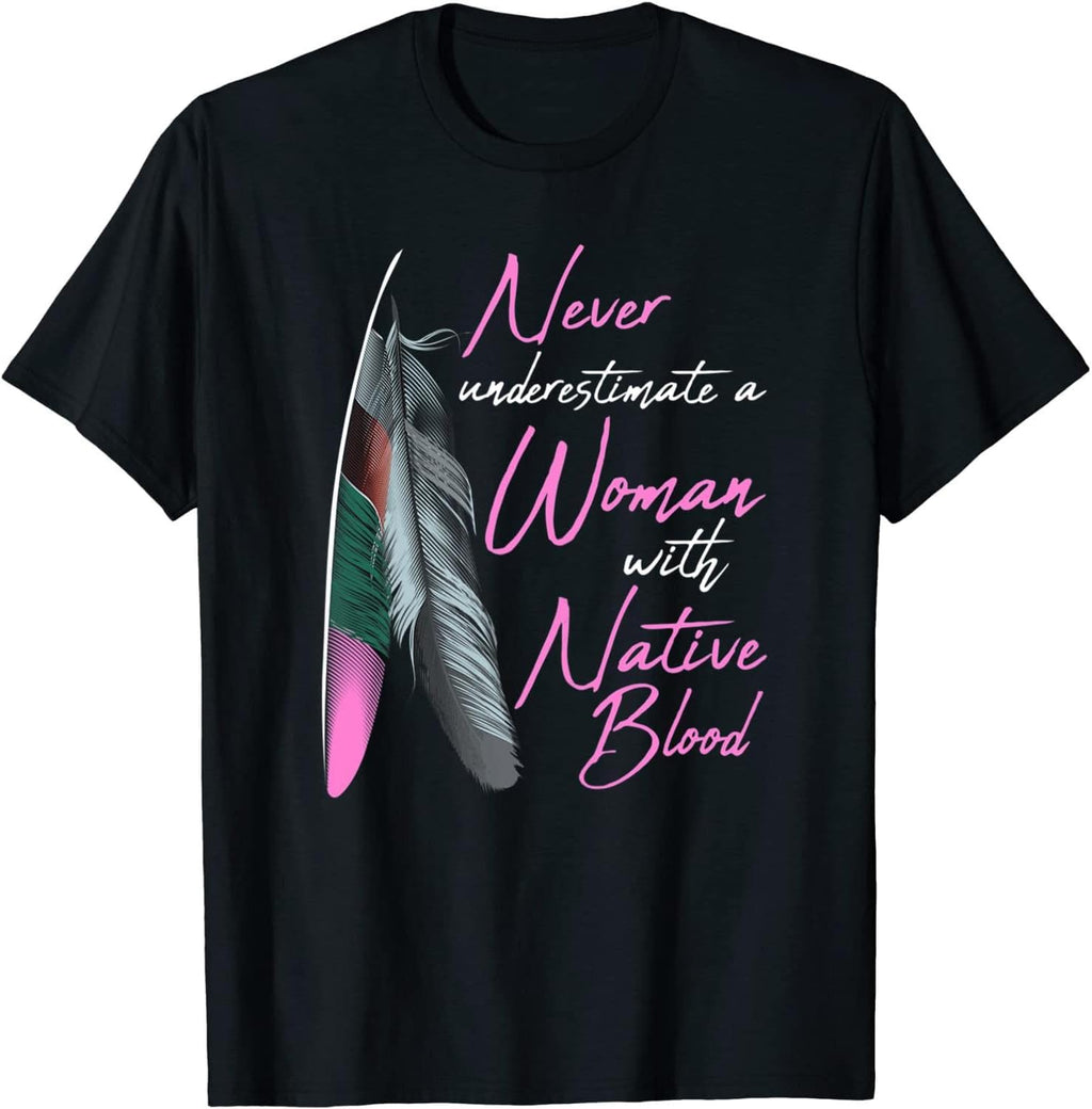 Native American Woman Long Sleeve Tee or Hoodie - Features Authentic Native Design