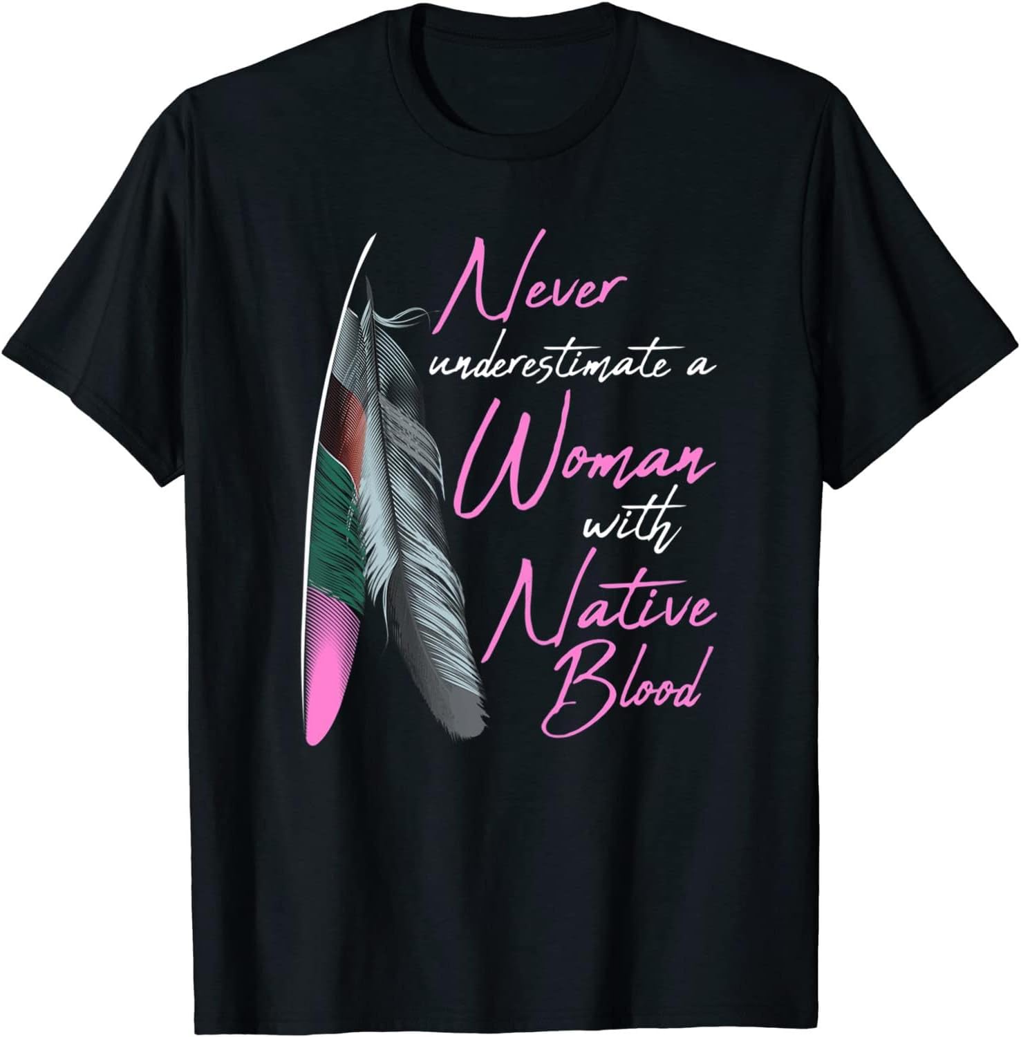 Native American Woman Long Sleeve Tee or Hoodie - Features Authentic Native Design