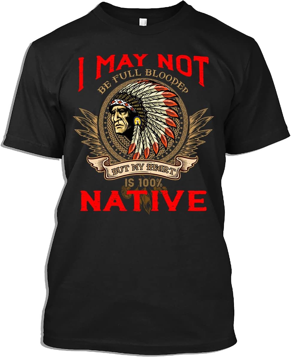 Native American Pride Tee: 'My Heart is Native,' Exclusive Design